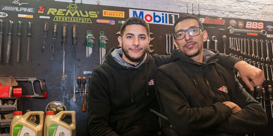 Hicham en Ahmed van Milano Worx